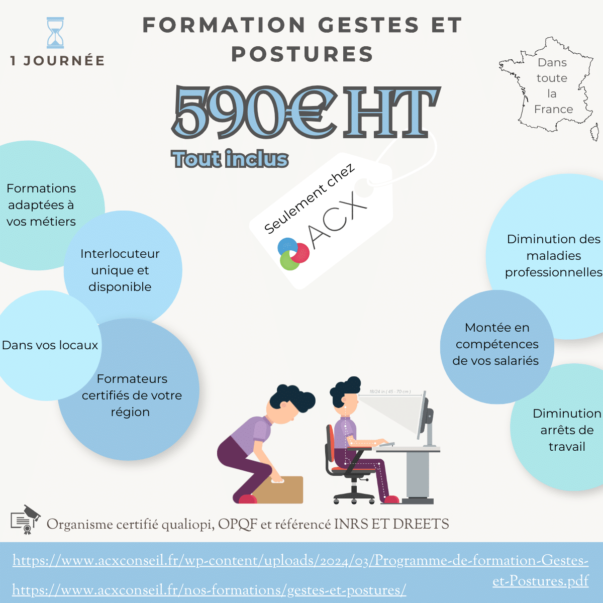 découvrez notre formation sur les gestes et postures, conçue pour améliorer la sécurité et le bien-être au travail. apprenez des techniques essentielles pour prévenir les blessures, optimiser votre confort et renforcer votre efficacité au quotidien.