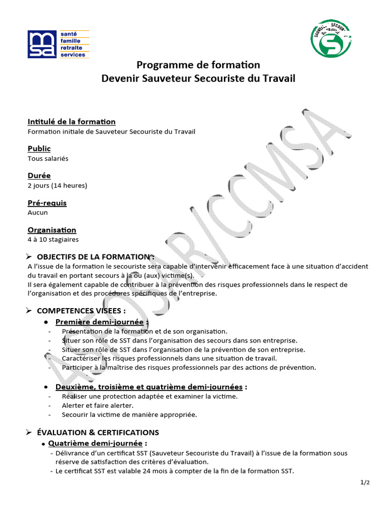 découvrez notre méthode d'évaluation de la formation sst (sauveteur secouriste du travail), conçue pour mesurer l'efficacité de votre apprentissage et assurer la sécurité au travail. obtenez des conseils pratiques pour optimiser vos compétences en secourisme.