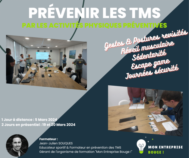 participez à notre formation sur les gestes et postures à bordeaux pour améliorer votre ergonomie au travail. apprenez des techniques pratiques pour prévenir les tms et optimiser votre bien-être au quotidien.