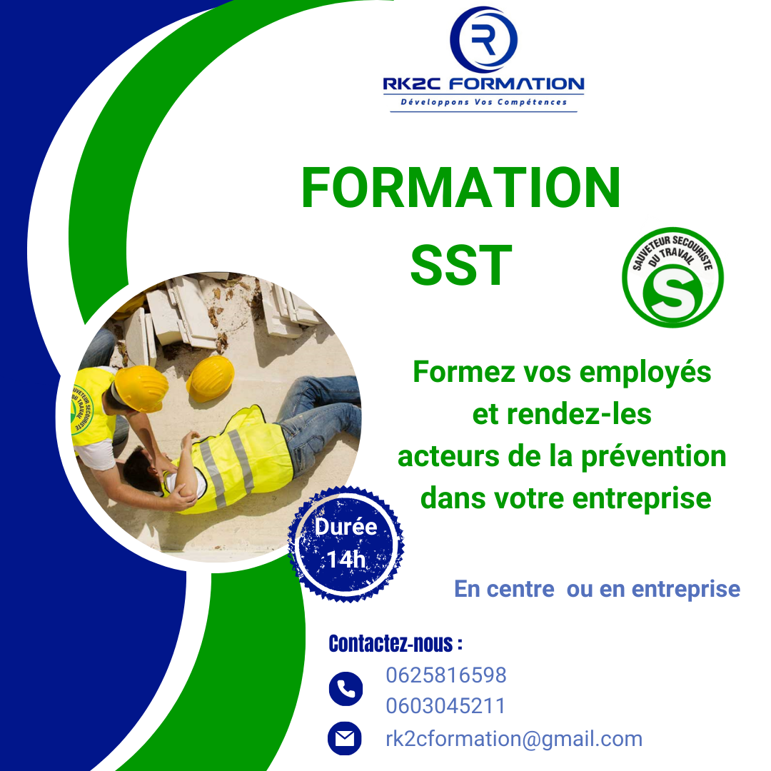 découvrez notre formation sst (sauveteur secouriste du travail) pour acquérir les compétences essentielles en matière de sécurité et de secourisme au travail. apprenez à réagir efficacement face aux situations d'urgence et à garantir la santé et la sécurité de vos collègues dans votre environnement professionnel.